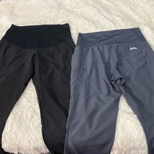 Two maternity scrub pants. Med Couture size Small